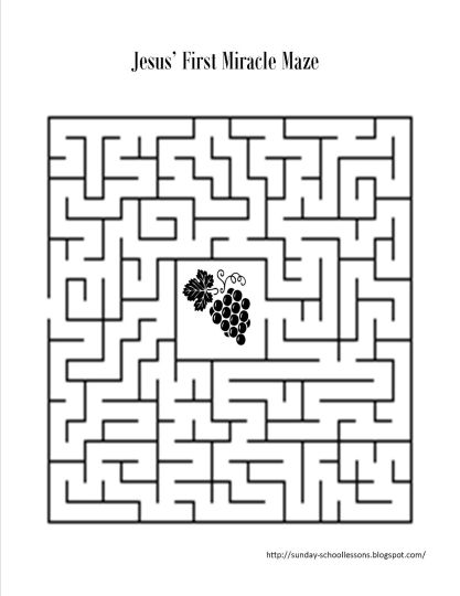 Christian christmas maze for kids